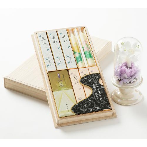 お線香・供花（プリザーブドフラワー）セット