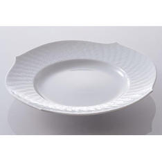 波の戯れ ホワイト　ケーキプレート