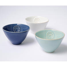 ノバ　トリオミニボウル　ホワイト／ターコイズ／デニム