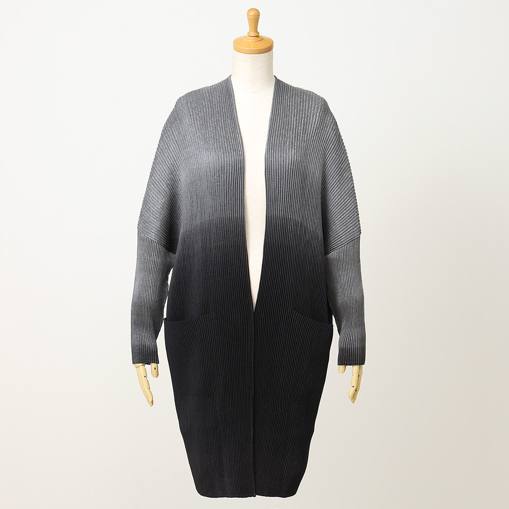 グラデーション婦人ロングカーディガン