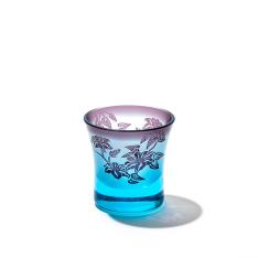 彫刻夢柄子　鉄線紋　杵型ぐい呑（BV）