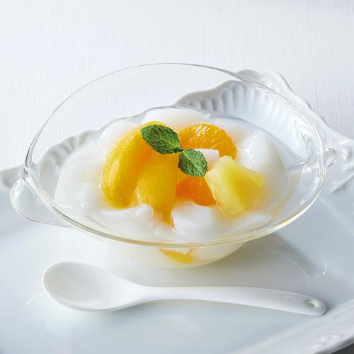 ＜清水食品＞こだわり製法　杏仁豆腐（フルーツ入り）