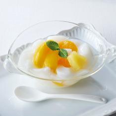 ＜清水食品＞こだわり製法　杏仁豆腐（フルーツ入り）