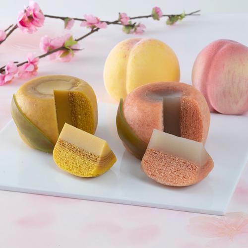 【母の日】まるっと幸せ桃ばうむmini食べ比べセット