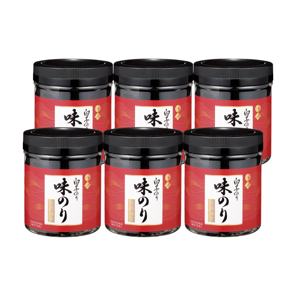 ＜白子＞有明海産卓上味のり6本詰