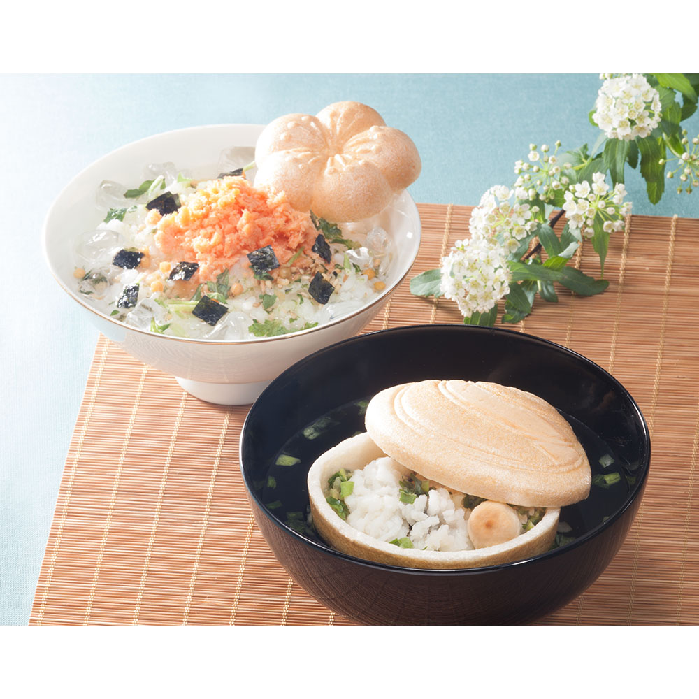 京洛 辻が花 京野菜のお吸物と京のお茶漬