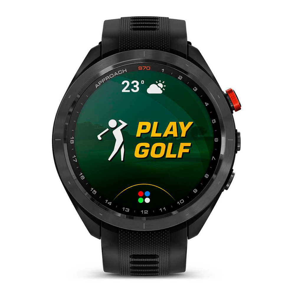Garmin ガーミン Approach S70 47mm ブラック AMOLEDディスプレイ Suica対応 010-02746-22 | 商品詳細  | 高島屋オンラインストア
