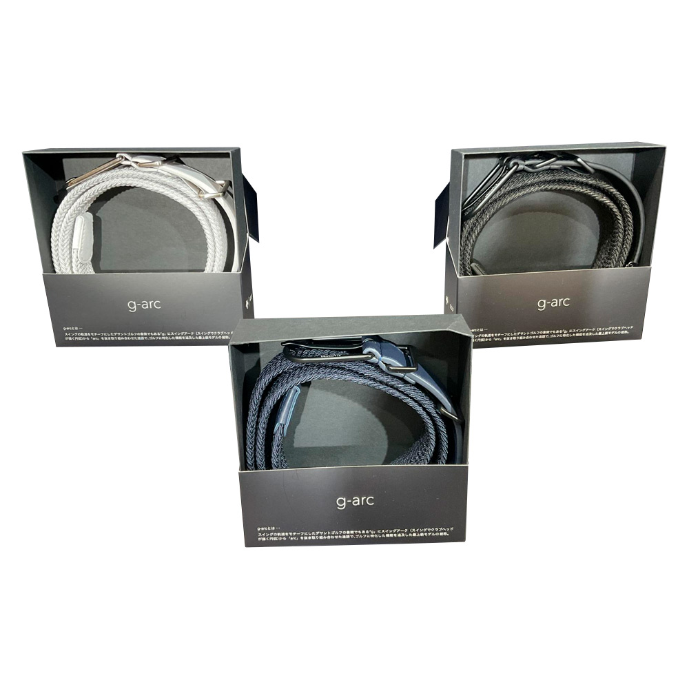 g-arc Collection＞UNISEXメッシュベルト（ネイビー）M→L