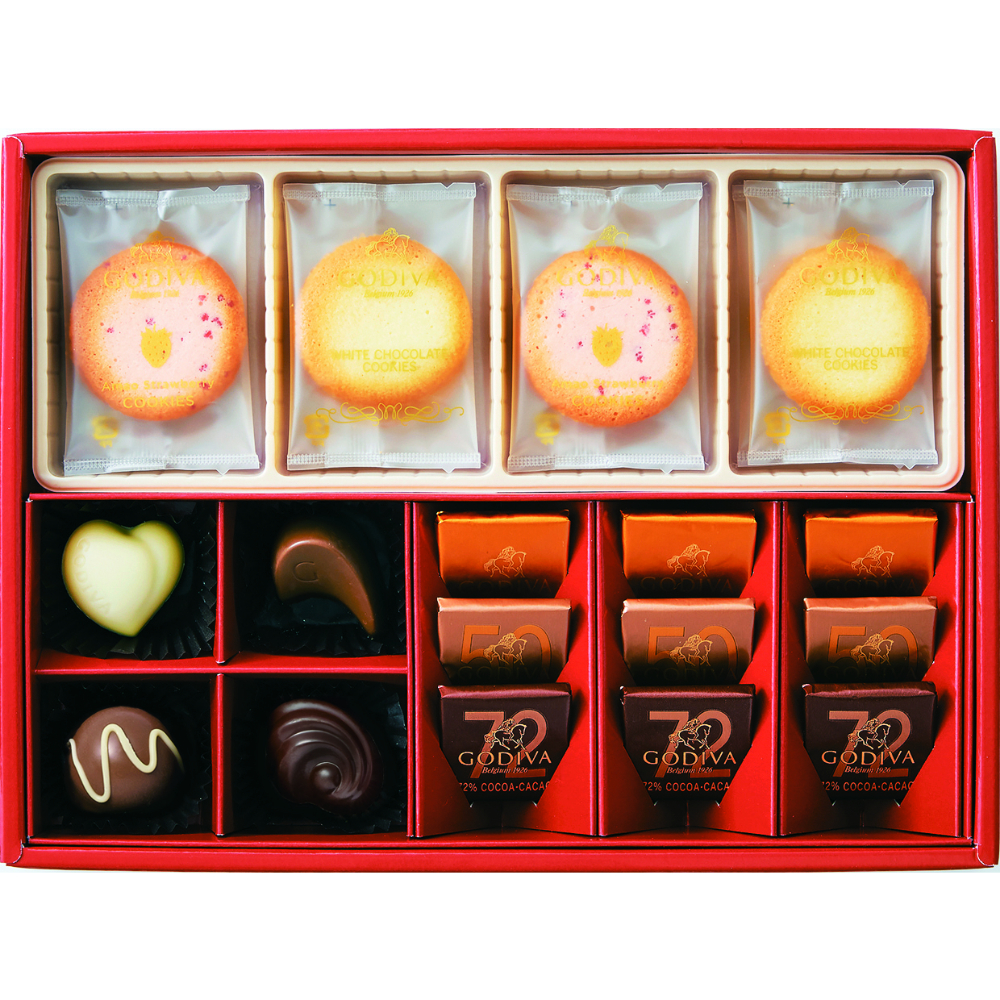 ゴディバ クッキー チョコレートアソートメント あまおう苺 ホワイト 商品詳細 高島屋オンラインストア