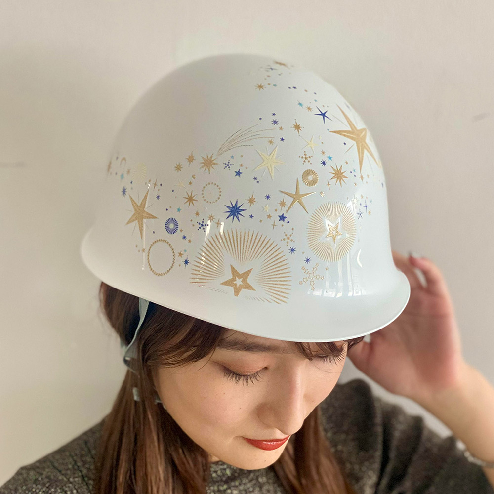 飾れる防災ヘルメット STAR WHITE スターホワイト | 商品詳細 | 高島屋