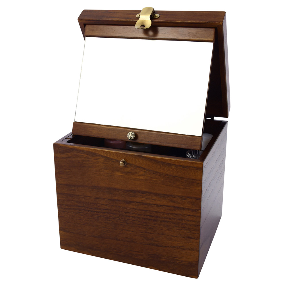 木のぬくもりを感じるコスメボックス Wooden Cosme Box K-3745
