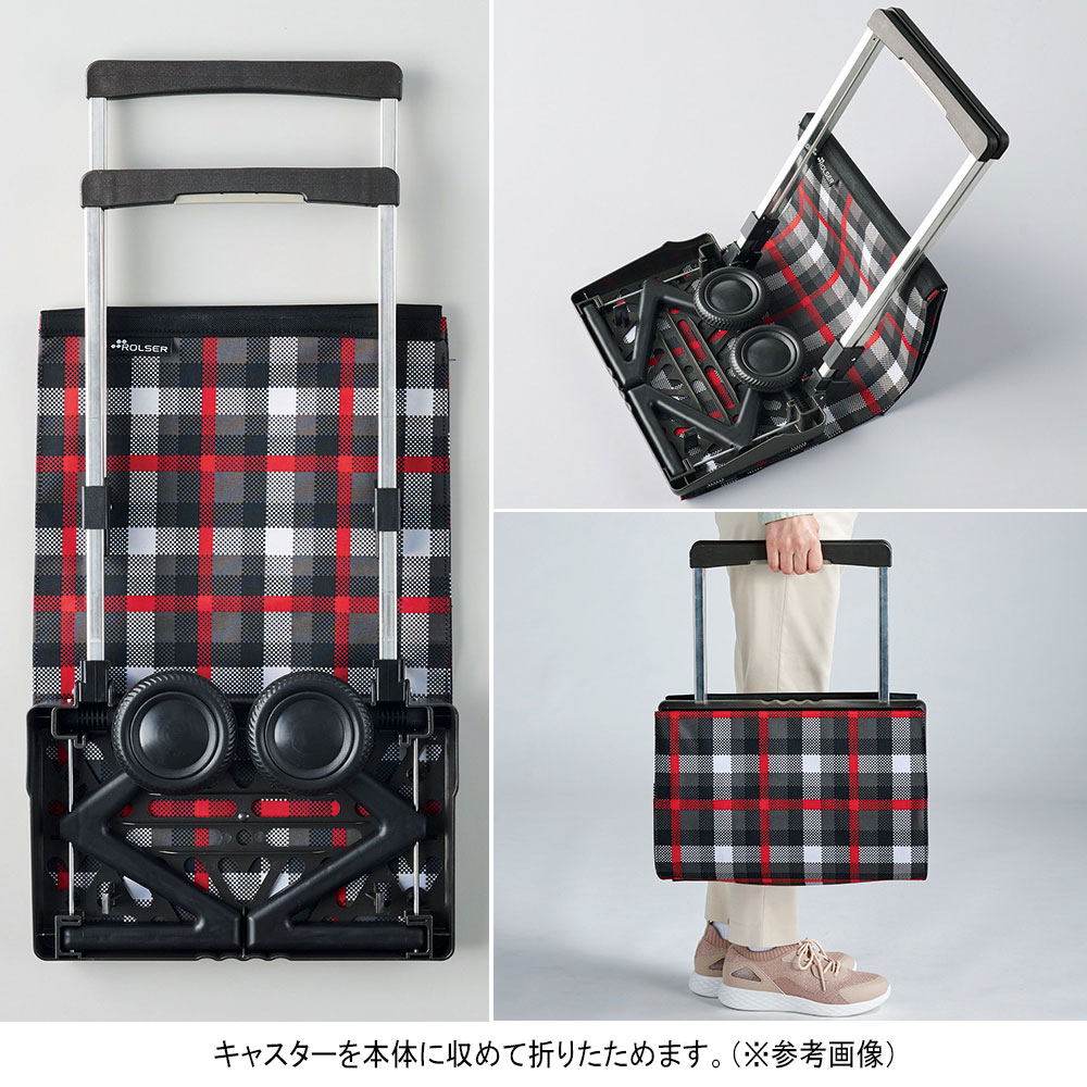 正規品 スペインROLSER ロルサー折りたたみショッピングカート プレガマティック スター BK RS-103PL イデアポート