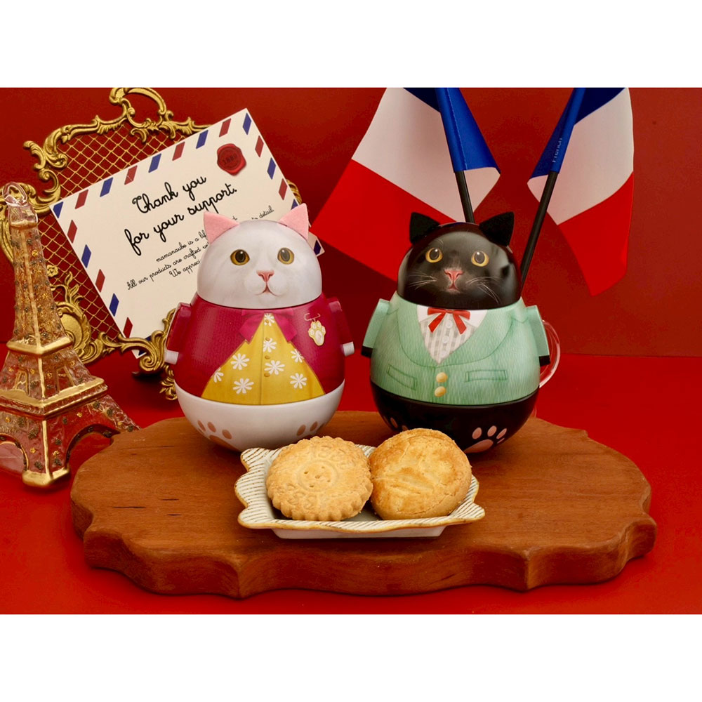 アズサ　ブラフェス　レアハート缶　セット キャット缶（ブラック＆ホワイト） サブレ＆パレアソート×2缶セット
