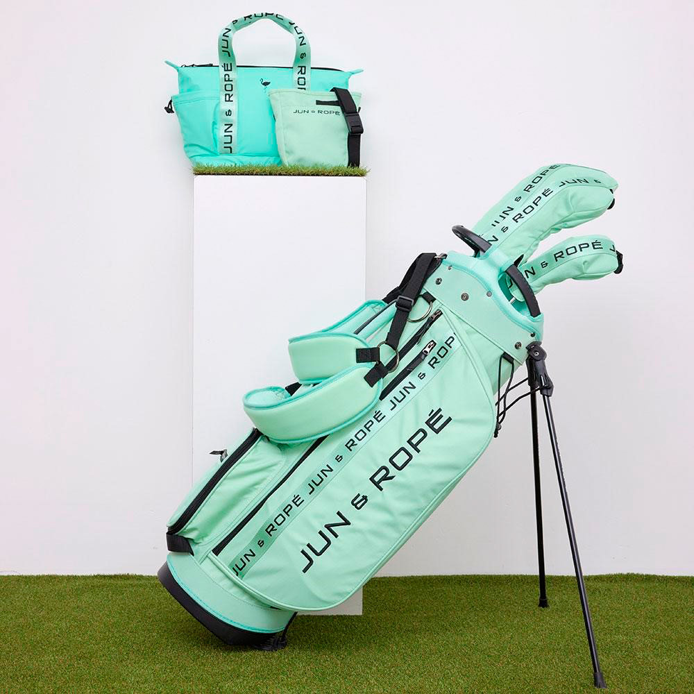 2024 NEW JACQUARD & CROCO STAND CADDIE BAG LIMITED EDTION