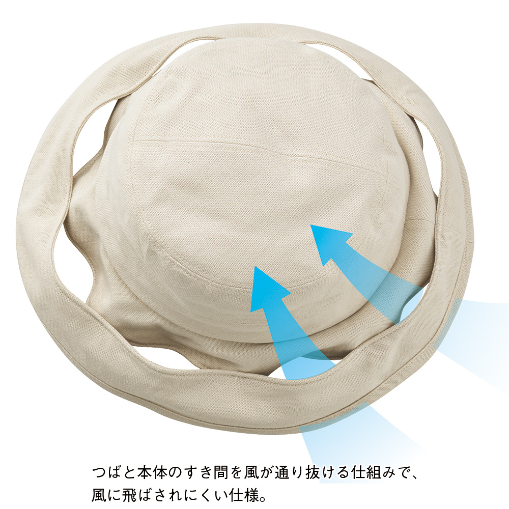綿100 風に飛ばされにくいｕｖカット帽子 商品詳細 高島屋オンラインストア