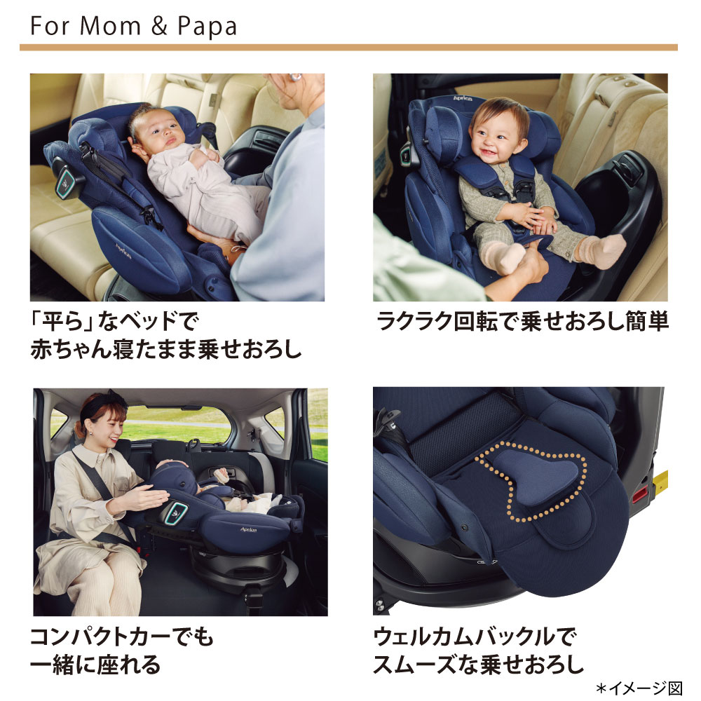 チャイルドシート フラディア グロウ ISOFIX 360°セーフティー プレミアム アップリカ ベビー ママ 出産 新生児 赤ちゃん 出産準備 ギフト 一部地域送料無料 - 26