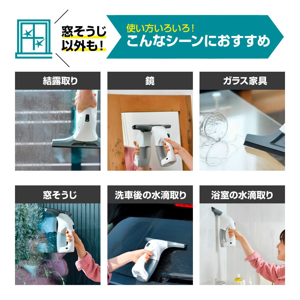 窓用バキュームクリーナー WV2 Black Edition | 商品詳細