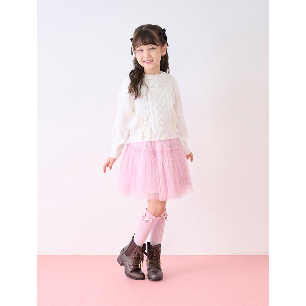 mezzo piano ジャンバースカート 90. 120cmピンク 2点セット ♡mezzo piano♡ 35th復刻ウサギバレエ柄ジャンパースカート 120 mezzo