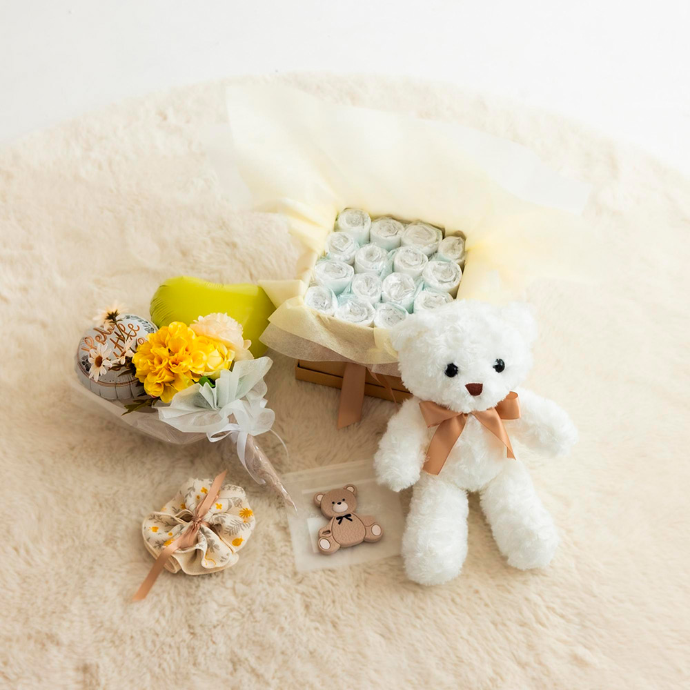 ダイパーケーキ 歯固め入りくまさんSET イエロー | 商品詳細 | 高島屋