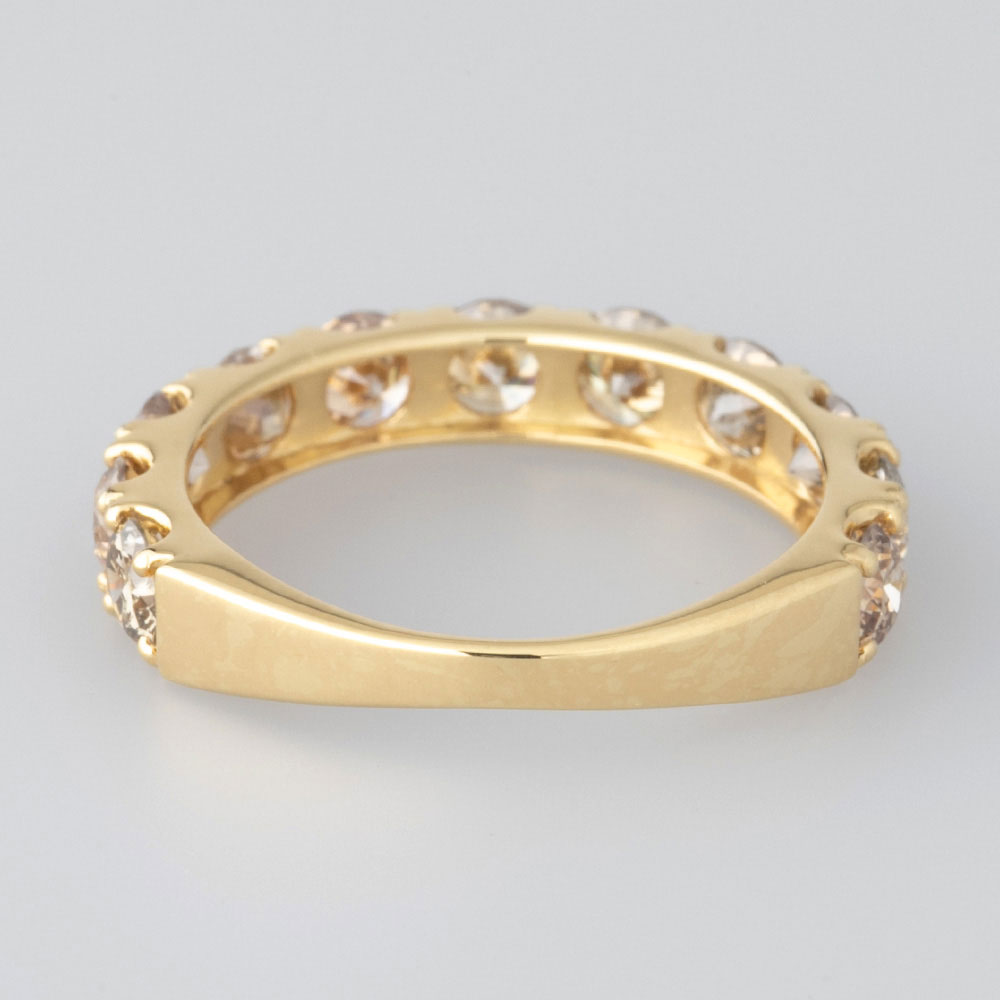 【本物保証】 超美品 ダイヤモンド リング K18WG ダイヤ 0.202ct 0.200ct 0.226ct 0.13ct 15号 ダンシング 揺れる ノーブランド No brand