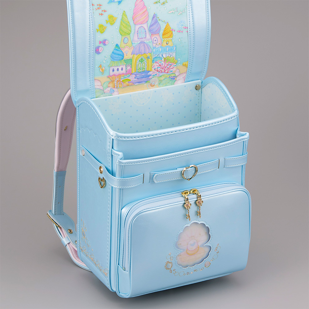 ランドセル 水色 アクアブルー 1年生 新入生 めい 小学生 入学式