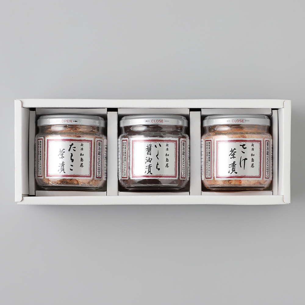 Amazon.co.jp: 新潟加島屋 瓶詰 2-Rセット(さけ茶漬け×2) : 食品