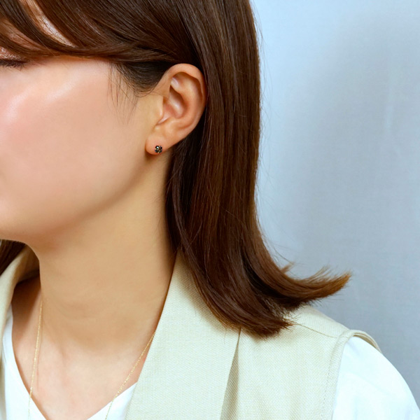 セカンドピアス]K18ロンドンブルートパーズピアス | 商品詳細