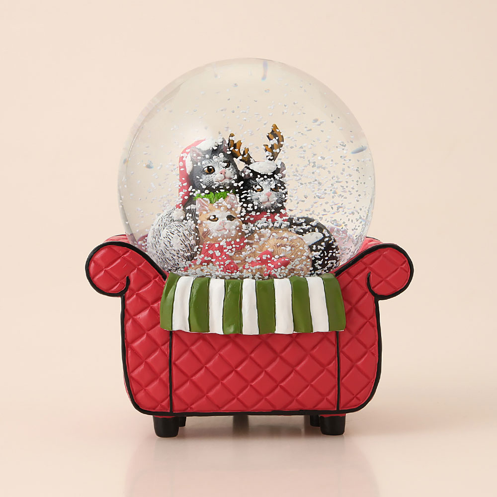 ディズニーストア キャット オルゴール付きスノーグローブ ディズニー】おしゃれキャットマリー オルゴール付きスノー