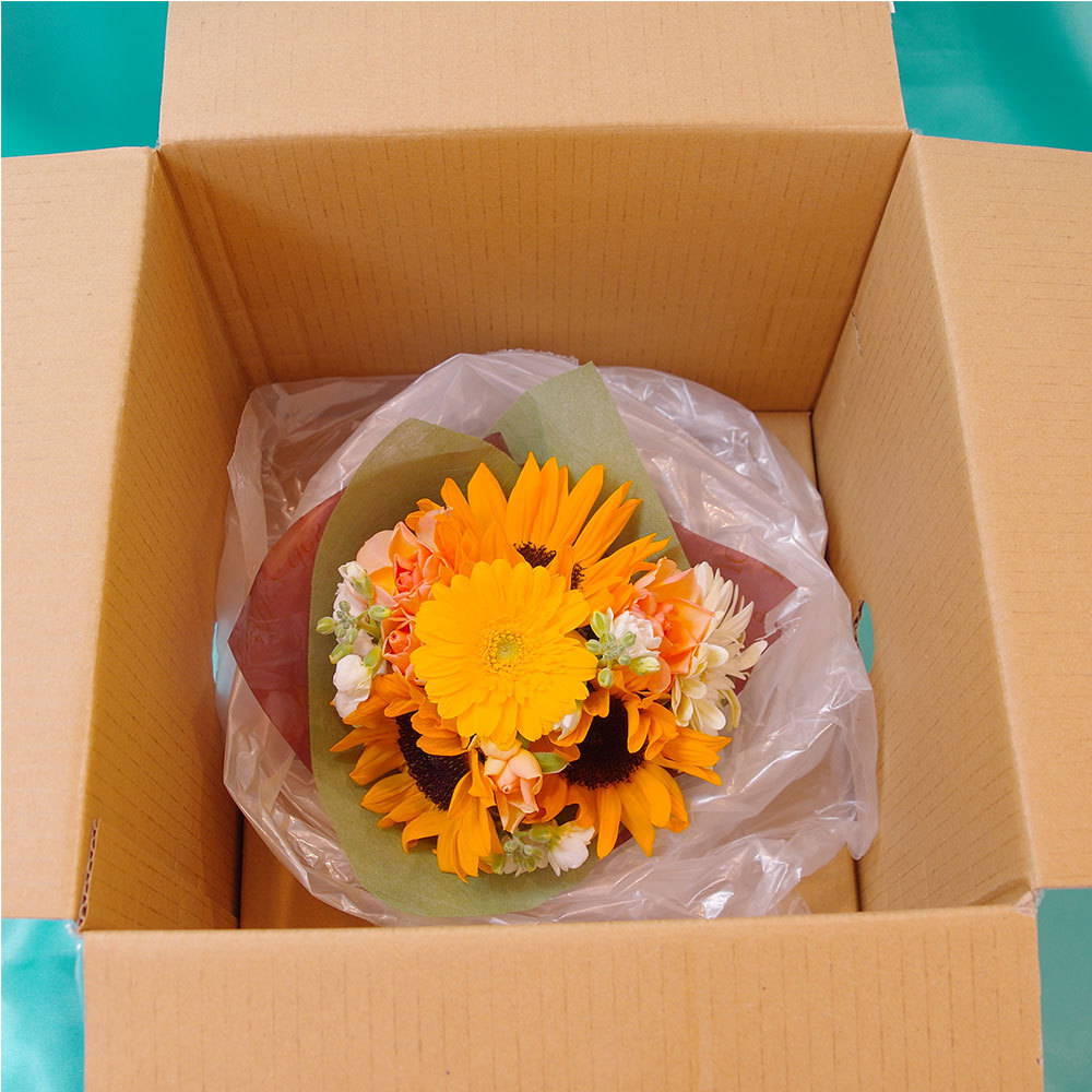 父の日のひまわりの花束とカステラ 商品詳細 高島屋オンラインストア