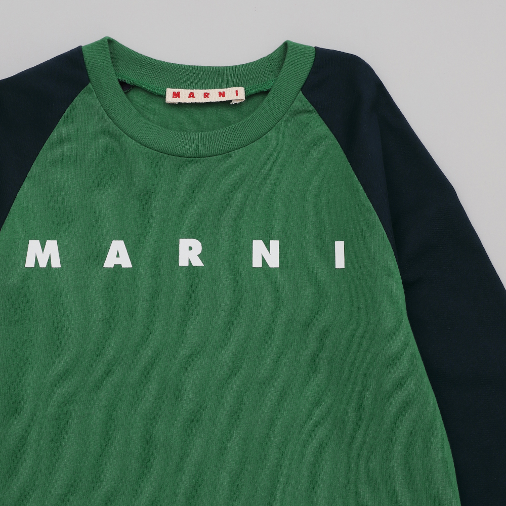 マルニ MARNI カットソー フリル Tシャツ グリーン 42