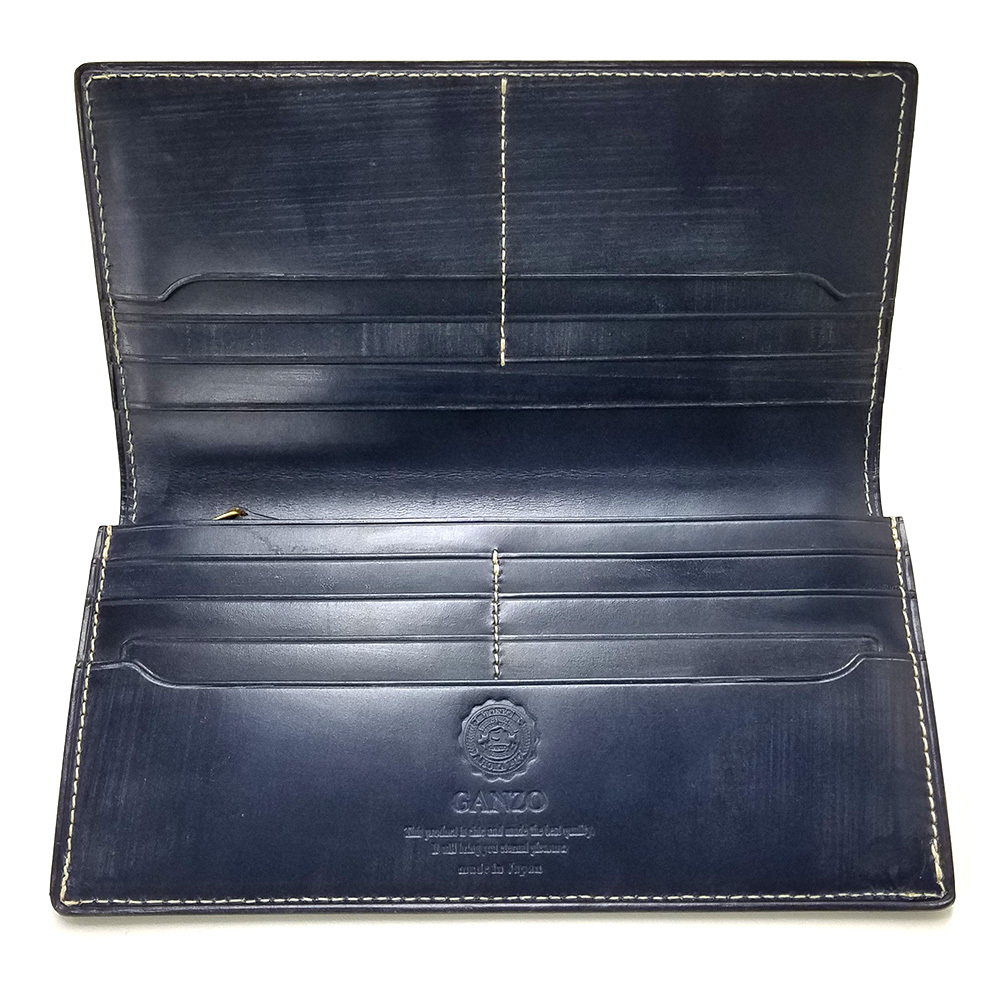 【横浜高島屋限定カラー】長財布(ファスナー小銭入れ付き) 売上実績NO.1 通しマチ名刺入れ カジュアル ブライドル ガンゾ 【横浜高島屋限定カラー】 名刺入れ/定期入れ