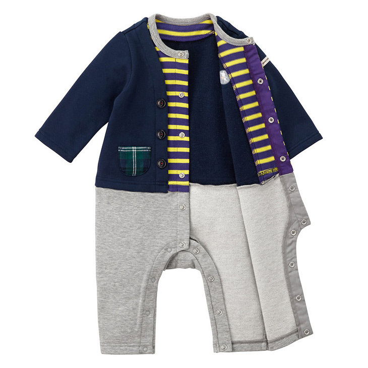 セパレート風カバーオール 紺 70 80cm 商品詳細 高島屋オンラインストア