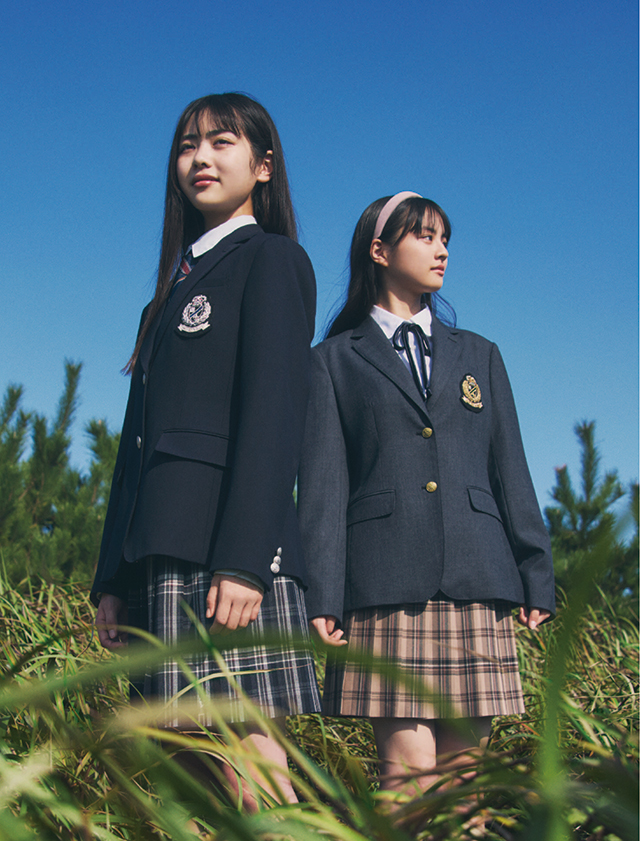 高島屋 スクールズボン 150 （小学ズボン5分丈 紺色（冬
