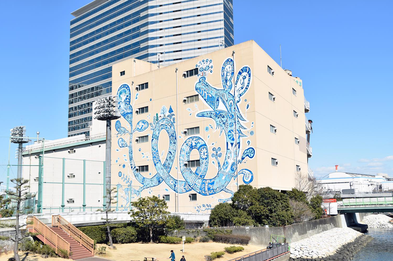 壁画ーTENNOZ ART FESTIVAL 2019 photo by shin hamada