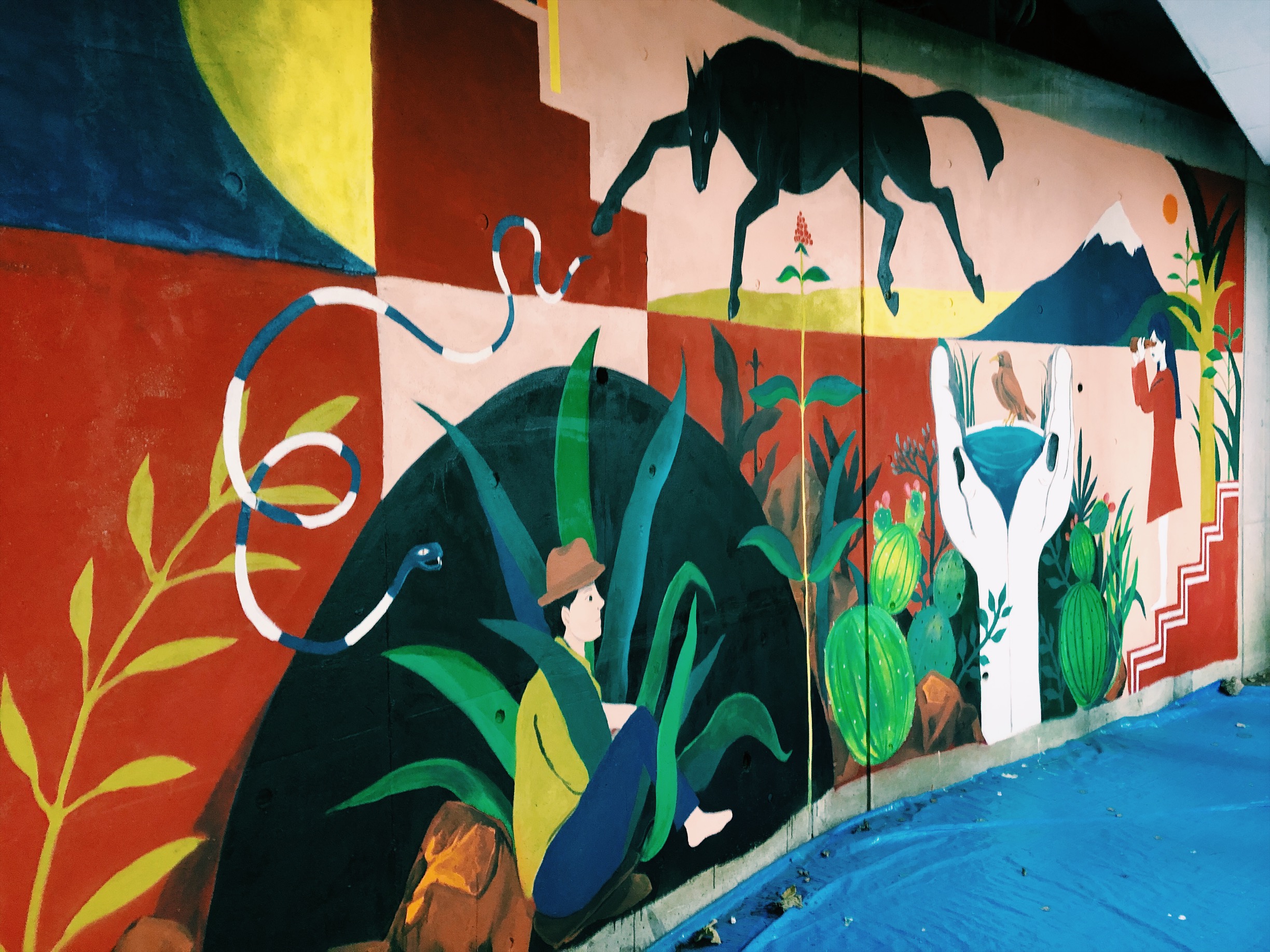 Mural from the Embassy of Mexico in Tokyo, 2019