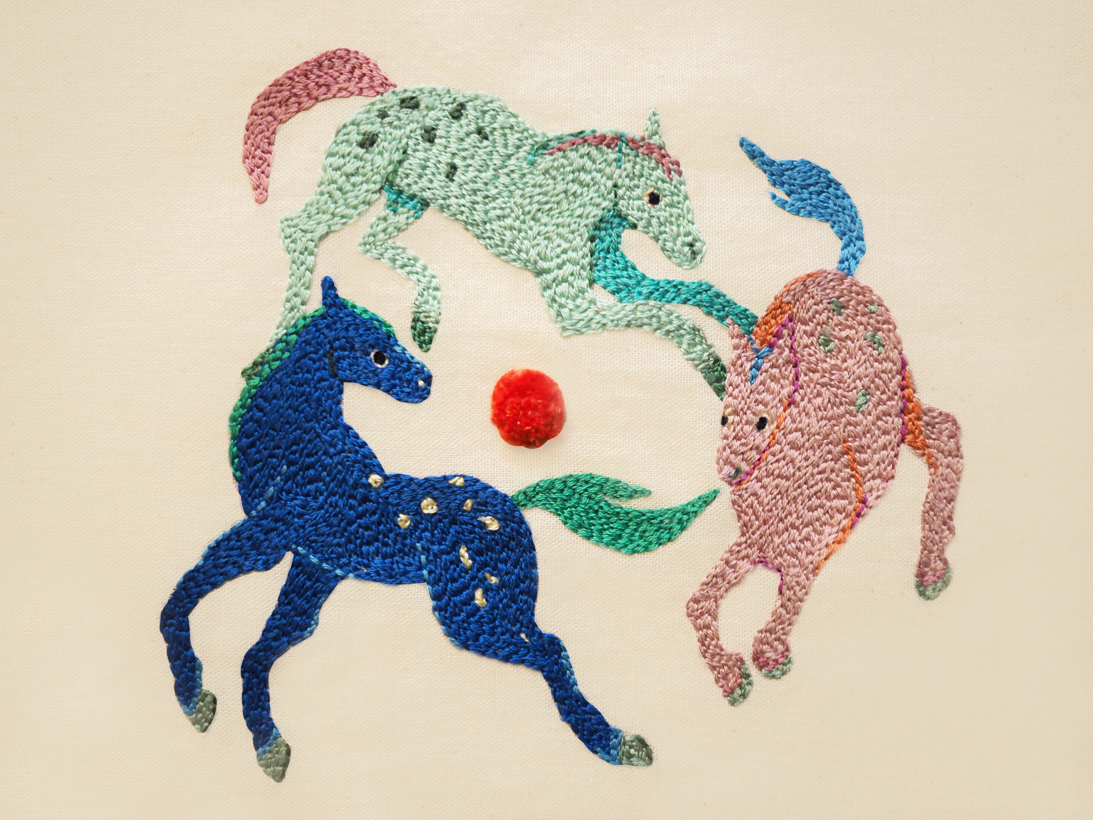 Embroidery work, from “SOFT SPOT” 2023