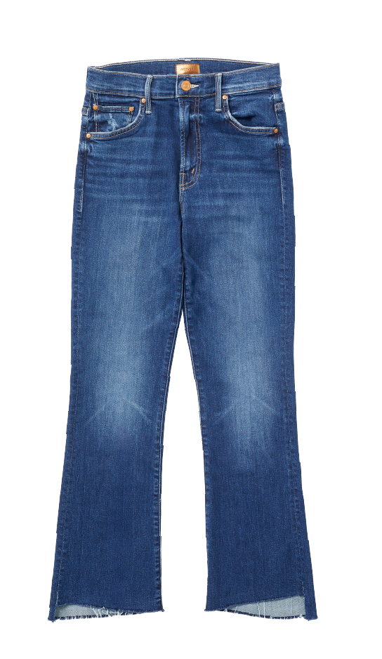 個性はデザインのフレア ウェーブデニム画像